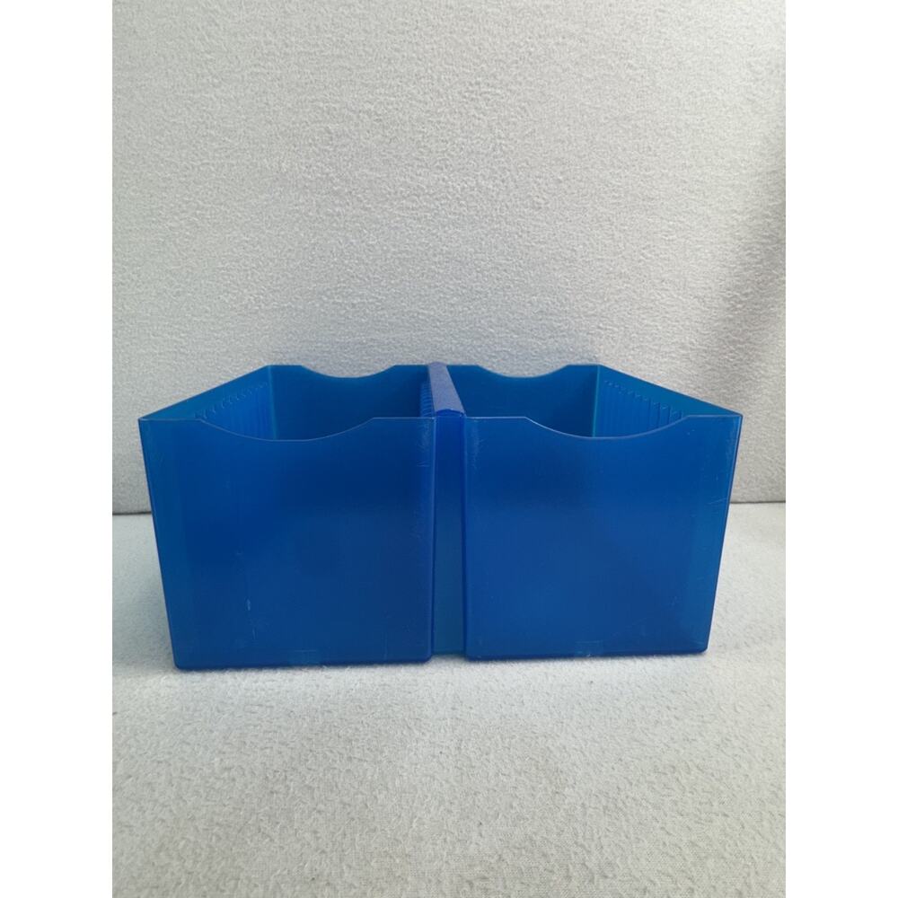 Vtg Blue 30 CD DVD Storage Disc Wall Mountable Holder Rack Atlantic - Picture 11 of 12